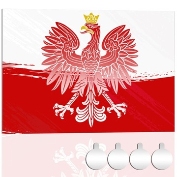 Tabliczka PCV FLAGA POLSKI Godło ORZEŁ Poland 30x20 Druk UV + przylepce