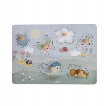 PUZZLE SENSORYCZNE Flowers LITTLE DUTCH