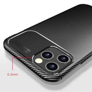 Etui nakładka na tył Vennus Carbon Elite Apple Iphone 15 Czarny