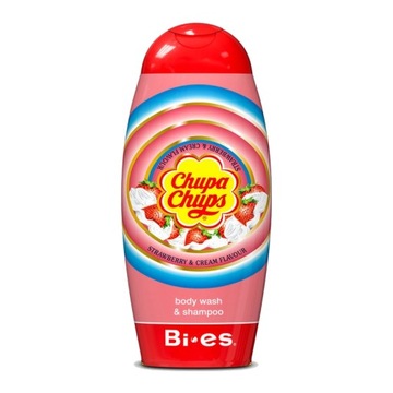 CHUPA CHUPS 2w1 SZAMPON ŻEL TRUSKAWKOWY KREM 250ml