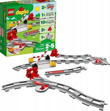 LEGO DUPLO 10882 Железнодорожные пути Поезд 10874