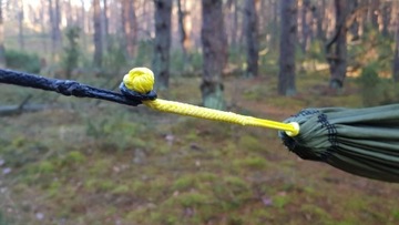 Miękka Szekla do hamaków Bushmen 10kN - czarna