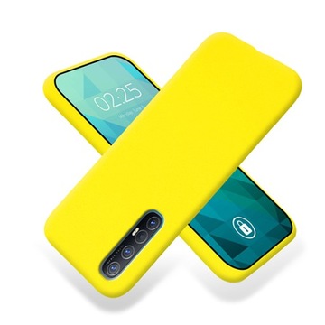 Etui Matowe Żółte do OPPO RENO 3 PRO Case Ochronne