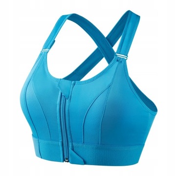 Biustonosz Stanik Z Suwakiem Fitness Top sport Bra