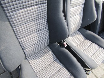 (30) MERCEDES W201 190 SPORTLINE СИДЕНЬЕ, ЗАДНЕЕ СИДЕНИЕ, КОМПЛЕКТ ОБИВКИ ДВЕРИ
