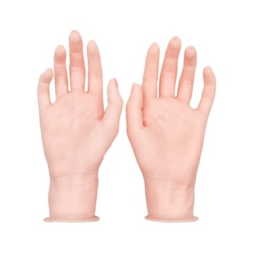 Silikonowy model dłoni manekina Manicure Naszyjnik Stojak praktyka