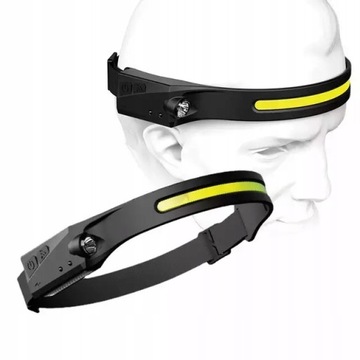 LATARKA CZOŁOWA NA CZOŁO NA GŁOWE WATERPROOF MOCNA NA ROWER CZOŁÓWKA LED