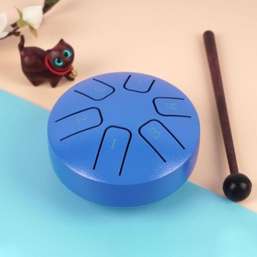 3,8-дюймовый музыкальный инструмент с барабаном для языка, темно-синий