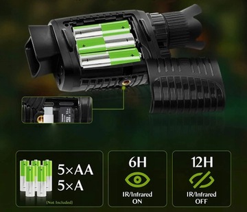 7-уровневое ночное видение 300–1000 м 5x ZOOM LED FullHD 1080p USB цифровой 128 ГБ