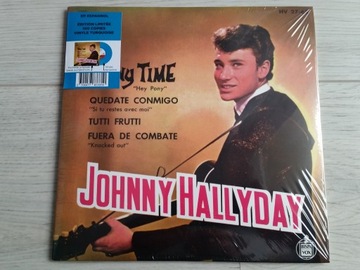 JOHNNY HALLYDAY - Pony Time (Turquoise Vinyl 7)
