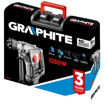 Ударный молоток SDS Max 1250 Вт, кейс