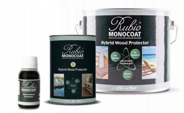 Rubio Monocoat Hybrid Wood Protector ЧЕРНЫЙ 100мл террасы, фасады