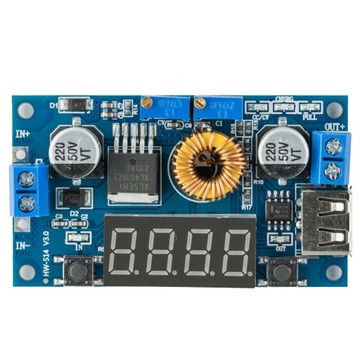 ПРЕОБРАЗОВАТЕЛЬ DC-DC НАПРЯЖЕНИЯ XL4015 LCD