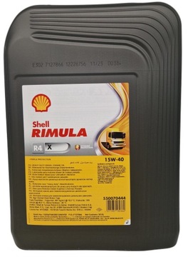 Shell Rimula R4 X 15W40 20L NOWE OPAKOWANIE 2023! Korek odpowietrzający