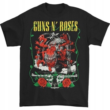 Moda męska T shirt Guns N' Roses Horror Retro druk 253545