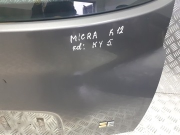 VÍKO KUFRU KUFRU NISSAN MICRA K12 KY5