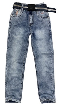 Spodnie JEANSY w gumkę MISSION r 152 cm