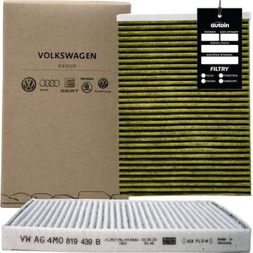 OE VAG FILTR KABINOWY ANTYSMOGOWY Z WĘGLEM AKTYWNYM 4M0819439B DO AUDI