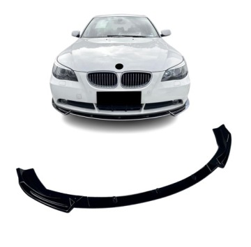 BMW E60 E61 PRIEŠ FACELIFT 03-07 priekinio bamperio sijonėlis standartinis, paprastas, JUODAS – nuotrauka 9