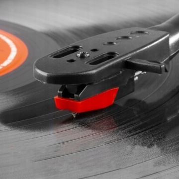 Проигрыватель проигрывателя с динамиками, винил AUDIZIO PRO+ черный