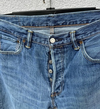 Levis 501 W34 L30 niebieskie spodnie jeansowe levi’s strauss