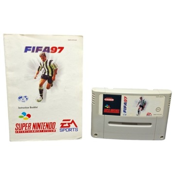 Gra FIFA 97 Nintendo SNES , kartridż i instrukcja