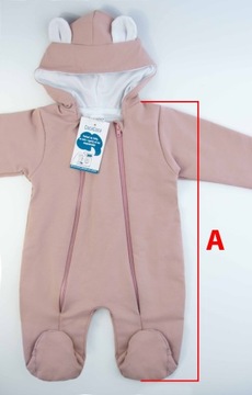 КОСТЮМ ДЛЯ НОВОРОЖДЕННОГО, недоношенного ребенка, POWDER PINK 50