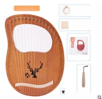 INSTRUMENTY MUZYCZNE HARFA LITROWA HARFA RĘCZNA INSTRUMENT HARFA 16-TONOWA