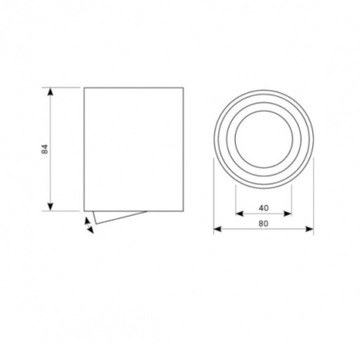 OPRAWA SUFITOWA TUBA LED RUCHOMA ALUMINIUM BIAŁA 1X GU10 FEBE HALOGENOWA