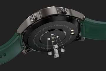 МУЖСКИЕ СМАРТ-ЧАСЫ AMOLED С ГОВОРЯЩЕЙ ФУНКЦИЕЙ PULSE НА ПОЛЬСКОМ ЯЗЫКЕ, 2 РЕМЕШКА