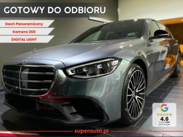 Mercedes Klasa S W223/V223 2025 Od ręki - 450 d 4MATIC L (367KM) AMG Line | Skrętna oś tylna + Kamera 360