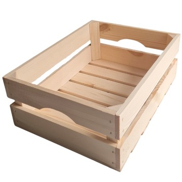 SKRZYNKA DREWNIANA 40X30X15 PREZENT