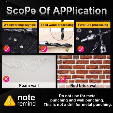 2 шт. конусное сверло и сверло с зенковкой, пилотный винт с