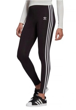 Legginsy damskie ADIDAS bawełniane czarne 34