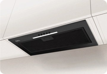 AMICA OMC6274B STUDIO Бесшумная работа светодиодной мебельной вытяжки SlimSize