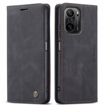 Etui z klapką Caseme do Xiaomi 11i / 11X / 11X Pro / POCO F3 czarny