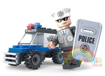 DROMADER 23101 klocki POLICJA radiowóz policyjny