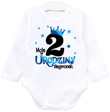 Body DRUGIE URODZINY 2 LATA IMIĘ r. 98