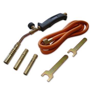 PALNIK GAZOWY Z WĘŻEM DO BUTLI + 3 DYSZE OPALANIE