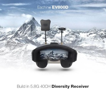 ОЧКИ FPV EACHINE EV800D HD 800x480 DVR 5.8G 40CH