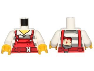 LEGO figurka tors 973pb2601c01 Złodziej Policja U