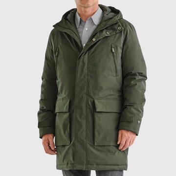 Zielona męska kurtka puchowa ciepła na zimę Pako Lorente roz. 56