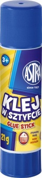 Klej Sztyft w Sztyfcie ASTRA 21g Bezbarwny Szkolny