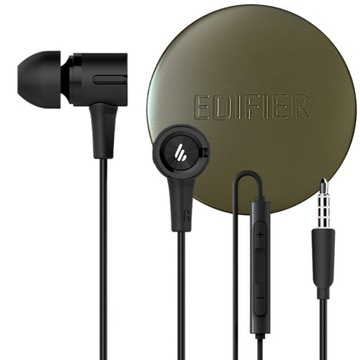 EDIFIER SŁUCHAWKI P205 DOKANAŁOWE PRZEWODOWE Z MIKROFONEM, 3,5MM AUX ZESTAW