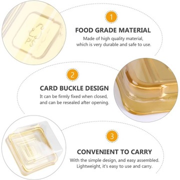 4x прозрачная коробка для лунного пирога