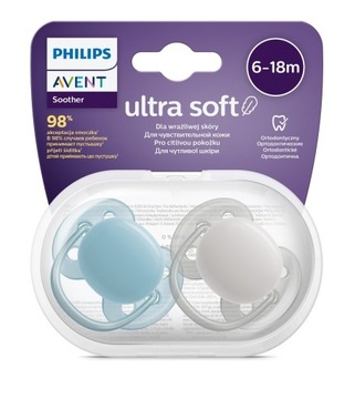 Соска AVENT ULTRA SOFT 6-18M ДЫШАЩАЯ + ЧЕХОЛ