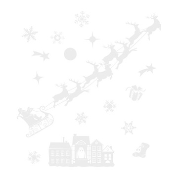 Рождественские наклейки на окна Ruhhy 22305