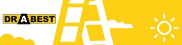 Drabina aluminiowa domowa jednostronna 5 stopniowa + HAK gratis DRABEST
