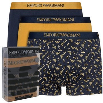 BOKSERKI EMPORIO ARMANI MAJTKI MĘSKIE ORYGINAŁ 3 pack r. M