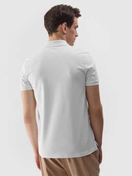 Koszulka męska POLO 4F M129 bawełniana biała 3XL